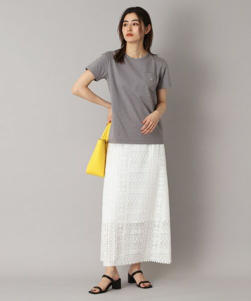 DRESSTERIOR / ドレステリア ロング・マキシ丈スカート | 【後ろウエストゴム】オーガニックコットンブレンドレーススカート | 詳細8