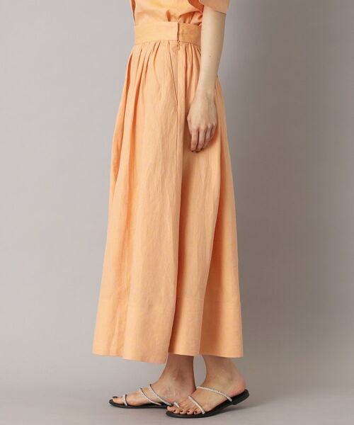 DRESSTERIOR / ドレステリア ロング・マキシ丈スカート | 【洗える／ふんわり軽やか】フレンチリネンタックギャザースカート | 詳細14