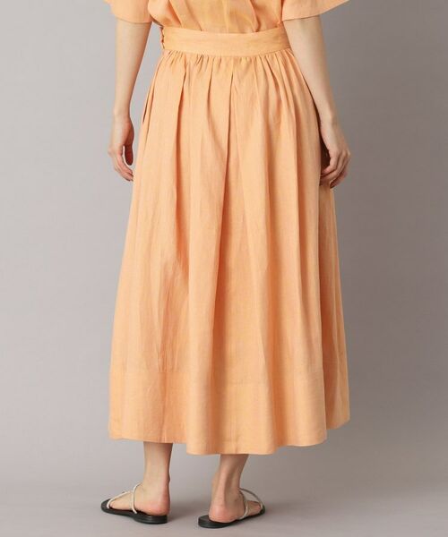 DRESSTERIOR / ドレステリア ロング・マキシ丈スカート | 【洗える／ふんわり軽やか】フレンチリネンタックギャザースカート | 詳細15