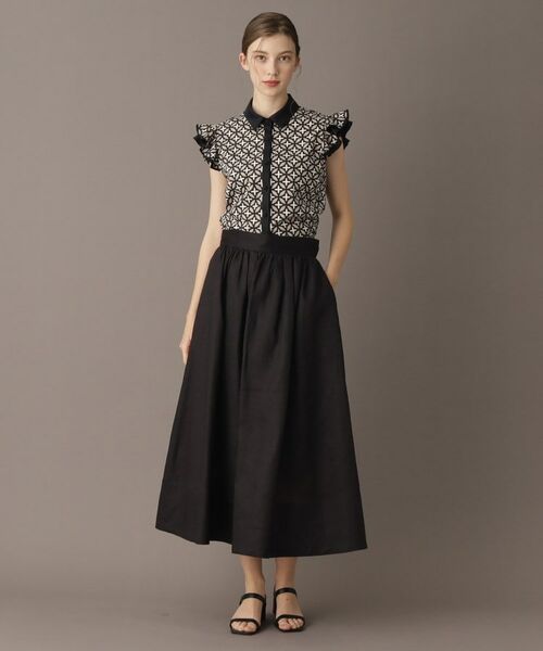 DRESSTERIOR / ドレステリア ロング・マキシ丈スカート | 【洗える／ふんわり軽やか】フレンチリネンタックギャザースカート | 詳細21