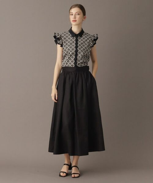 DRESSTERIOR / ドレステリア ロング・マキシ丈スカート | 【洗える／ふんわり軽やか】フレンチリネンタックギャザースカート | 詳細22