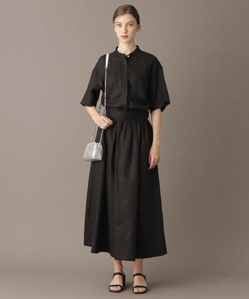 DRESSTERIOR / ドレステリア ロング・マキシ丈スカート | 【洗える／ふんわり軽やか】フレンチリネンタックギャザースカート | 詳細26