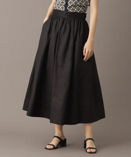 DRESSTERIOR / ドレステリア ロング・マキシ丈スカート | 【洗える／ふんわり軽やか】フレンチリネンタックギャザースカート | 詳細27