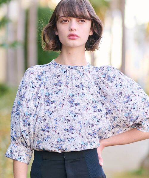 DRESSTERIOR / ドレステリア シャツ・ブラウス | 【着映え／花柄】フラワープリントボリュームスリーブブラウス | 詳細18