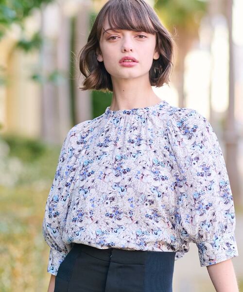 DRESSTERIOR / ドレステリア シャツ・ブラウス | 【着映え／花柄】フラワープリントボリュームスリーブブラウス | 詳細21