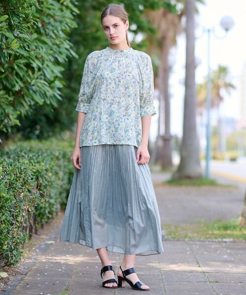 DRESSTERIOR / ドレステリア シャツ・ブラウス | 【着映え／花柄】フラワープリントボリュームスリーブブラウス | 詳細4