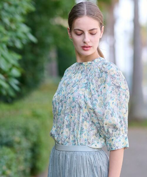 DRESSTERIOR / ドレステリア シャツ・ブラウス | 【着映え／花柄】フラワープリントボリュームスリーブブラウス | 詳細6
