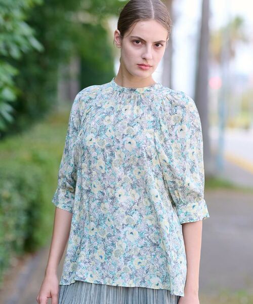DRESSTERIOR / ドレステリア シャツ・ブラウス | 【着映え／花柄】フラワープリントボリュームスリーブブラウス | 詳細8
