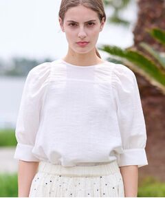 DRESSTERIOR / ドレステリア シャツ・ブラウス | 【洗える/清涼感】ボリュームスリーブバックジップブラウス