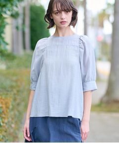 DRESSTERIOR / ドレステリア シャツ・ブラウス | 【洗える/清涼感】ボリュームスリーブバックジップブラウス