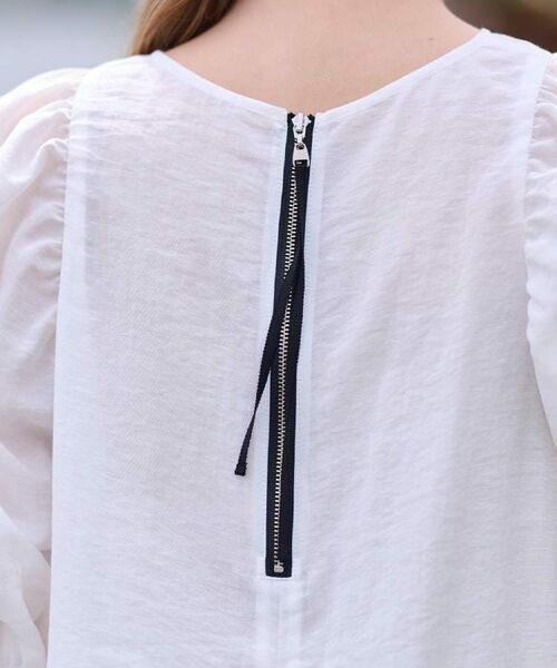DRESSTERIOR / ドレステリア シャツ・ブラウス | 【洗える/清涼感】ボリュームスリーブバックジップブラウス | 詳細11