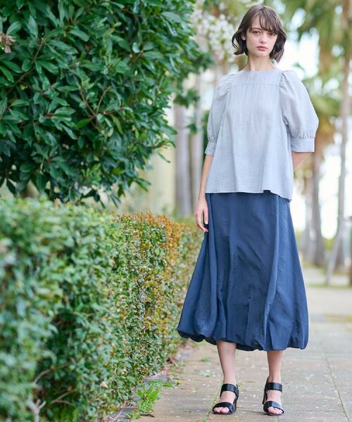 DRESSTERIOR / ドレステリア シャツ・ブラウス | 【洗える/清涼感】ボリュームスリーブバックジップブラウス | 詳細12