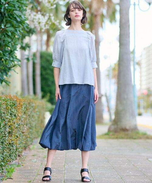 DRESSTERIOR / ドレステリア シャツ・ブラウス | 【洗える/清涼感】ボリュームスリーブバックジップブラウス | 詳細13