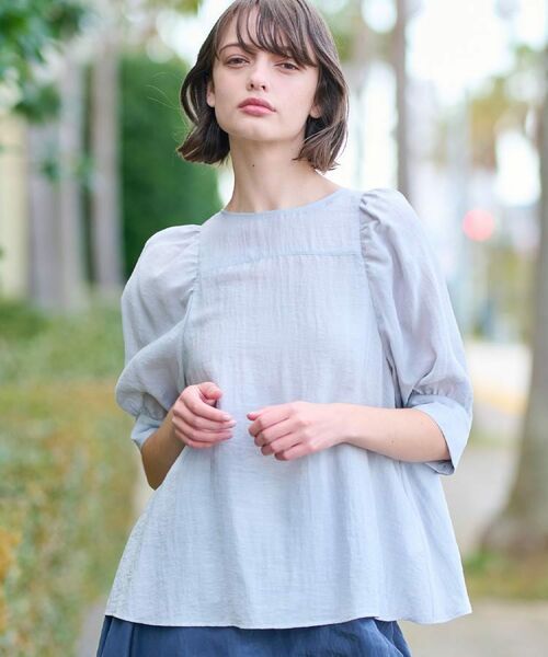 DRESSTERIOR / ドレステリア シャツ・ブラウス | 【洗える/清涼感】ボリュームスリーブバックジップブラウス | 詳細14