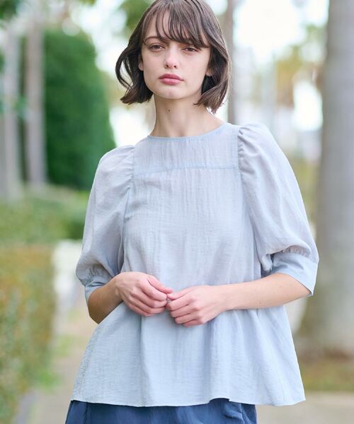 DRESSTERIOR / ドレステリア シャツ・ブラウス | 【洗える/清涼感】ボリュームスリーブバックジップブラウス | 詳細15