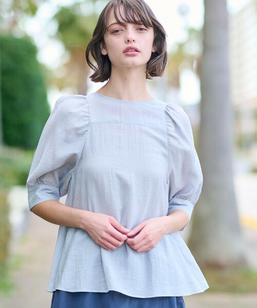 DRESSTERIOR / ドレステリア シャツ・ブラウス | 【洗える/清涼感】ボリュームスリーブバックジップブラウス | 詳細16