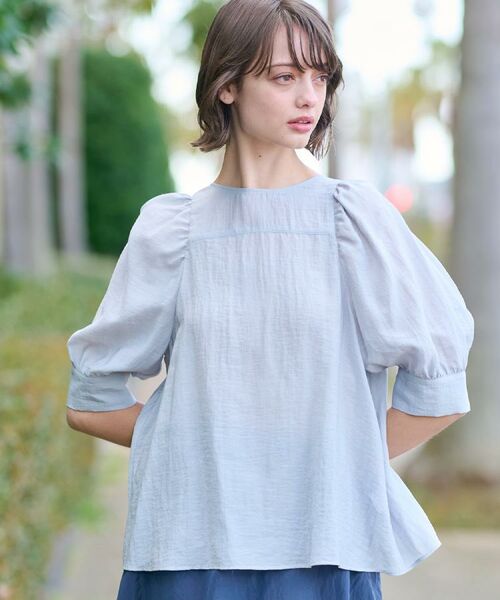DRESSTERIOR / ドレステリア シャツ・ブラウス | 【洗える/清涼感】ボリュームスリーブバックジップブラウス | 詳細18