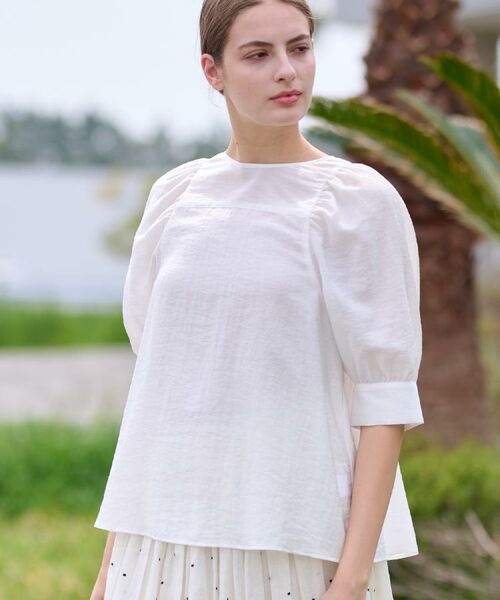 DRESSTERIOR / ドレステリア シャツ・ブラウス | 【洗える/清涼感】ボリュームスリーブバックジップブラウス | 詳細2