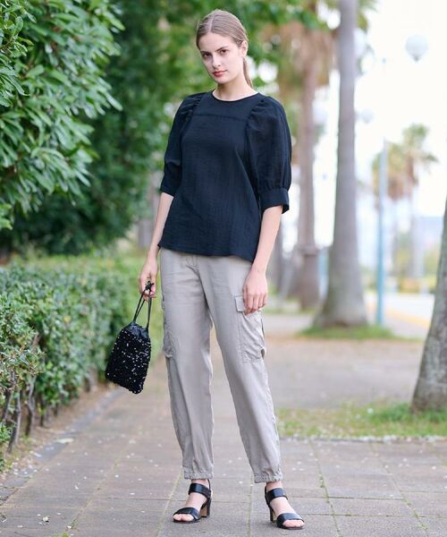 DRESSTERIOR / ドレステリア シャツ・ブラウス | 【洗える/清涼感】ボリュームスリーブバックジップブラウス | 詳細21