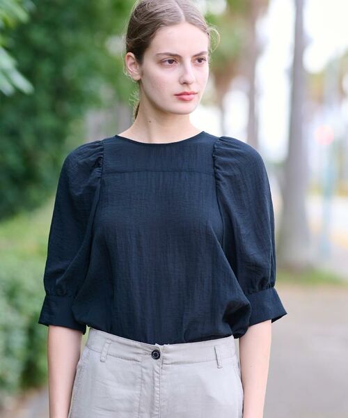 DRESSTERIOR / ドレステリア シャツ・ブラウス | 【洗える/清涼感】ボリュームスリーブバックジップブラウス | 詳細23