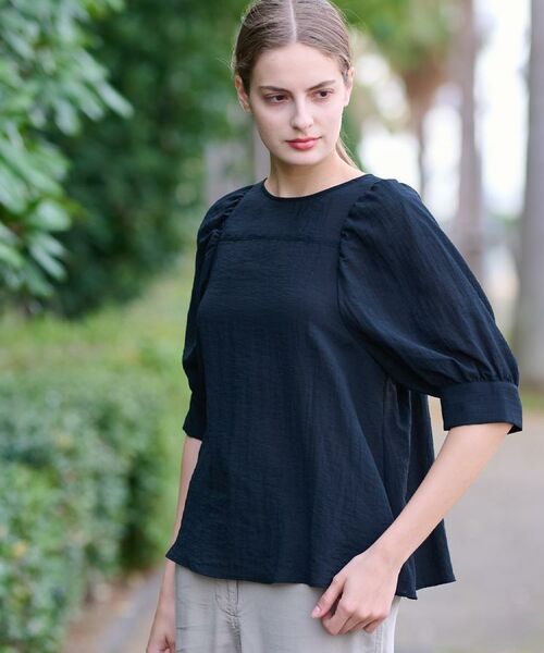 DRESSTERIOR / ドレステリア シャツ・ブラウス | 【洗える/清涼感】ボリュームスリーブバックジップブラウス | 詳細26