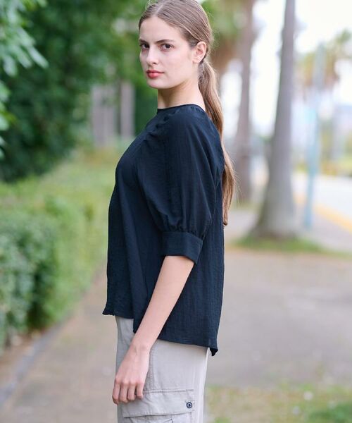 DRESSTERIOR / ドレステリア シャツ・ブラウス | 【洗える/清涼感】ボリュームスリーブバックジップブラウス | 詳細27