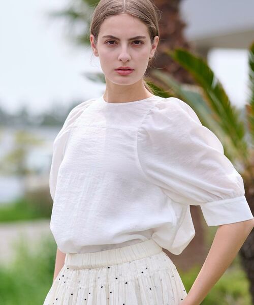 DRESSTERIOR / ドレステリア シャツ・ブラウス | 【洗える/清涼感】ボリュームスリーブバックジップブラウス | 詳細5