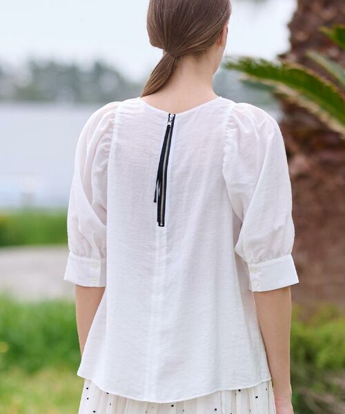 DRESSTERIOR / ドレステリア シャツ・ブラウス | 【洗える/清涼感】ボリュームスリーブバックジップブラウス | 詳細8