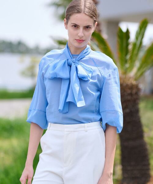 DRESSTERIOR / ドレステリア シャツ・ブラウス | 【2WAY/清涼感】袖ボリュームシア―ボウタイブラウス | 詳細11