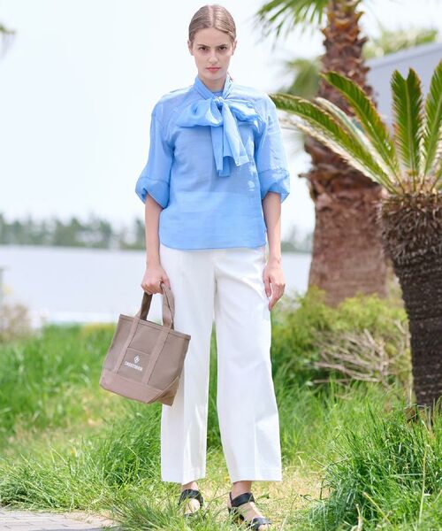 DRESSTERIOR / ドレステリア シャツ・ブラウス | 【2WAY/清涼感】袖ボリュームシア―ボウタイブラウス | 詳細12