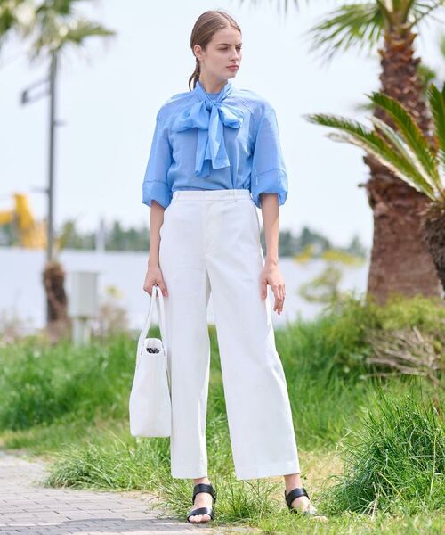 DRESSTERIOR / ドレステリア シャツ・ブラウス | 【2WAY/清涼感】袖ボリュームシア―ボウタイブラウス | 詳細17