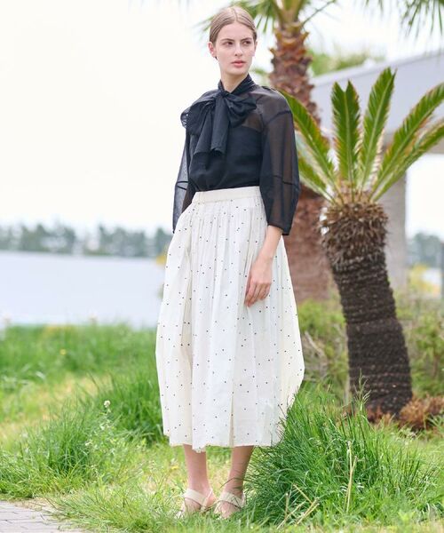 DRESSTERIOR / ドレステリア シャツ・ブラウス | 【2WAY/清涼感】袖ボリュームシア―ボウタイブラウス | 詳細5