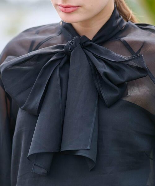 DRESSTERIOR / ドレステリア シャツ・ブラウス | 【2WAY/清涼感】袖ボリュームシア―ボウタイブラウス | 詳細6