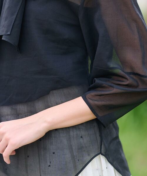 DRESSTERIOR / ドレステリア シャツ・ブラウス | 【2WAY/清涼感】袖ボリュームシア―ボウタイブラウス | 詳細7