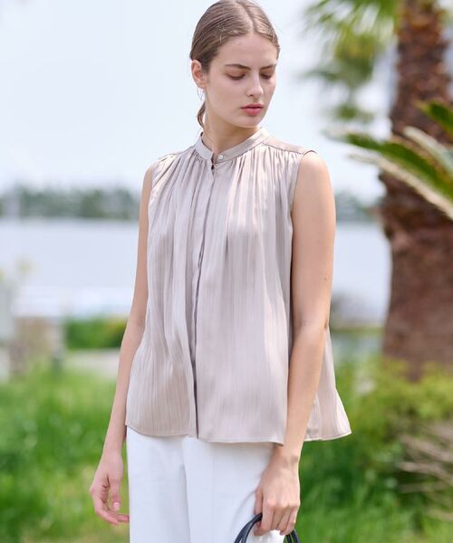 DRESSTERIOR / ドレステリア シャツ・ブラウス | 【洗える/きれいめ】プリーツサテンブラウス | 詳細11