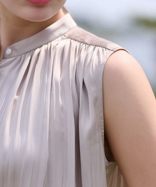 DRESSTERIOR / ドレステリア シャツ・ブラウス | 【洗える/きれいめ】プリーツサテンブラウス | 詳細13