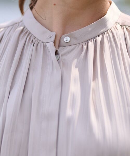 DRESSTERIOR / ドレステリア シャツ・ブラウス | 【洗える/きれいめ】プリーツサテンブラウス | 詳細14