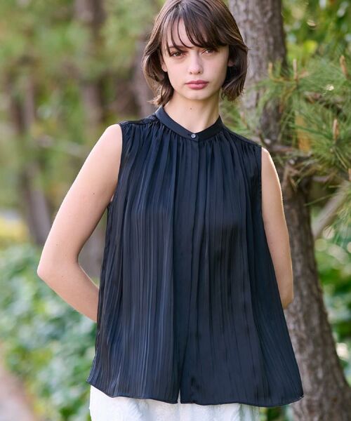 DRESSTERIOR / ドレステリア シャツ・ブラウス | 【洗える/きれいめ】プリーツサテンブラウス | 詳細2