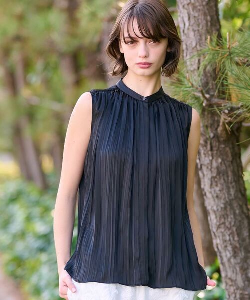 DRESSTERIOR / ドレステリア シャツ・ブラウス | 【洗える/きれいめ】プリーツサテンブラウス | 詳細5