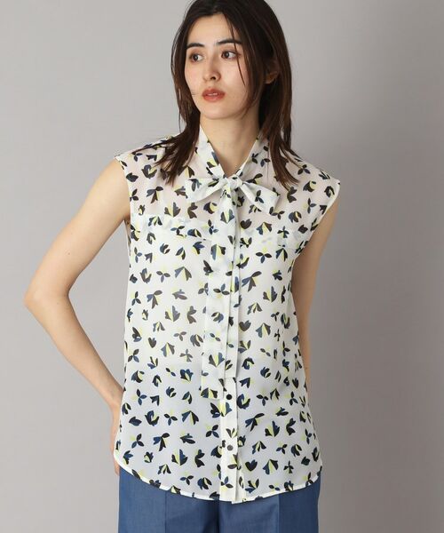 DRESSTERIOR / ドレステリア シャツ・ブラウス | 【洗える/きれいめ】シアーリーフプリントボウタイブラウス | 詳細10