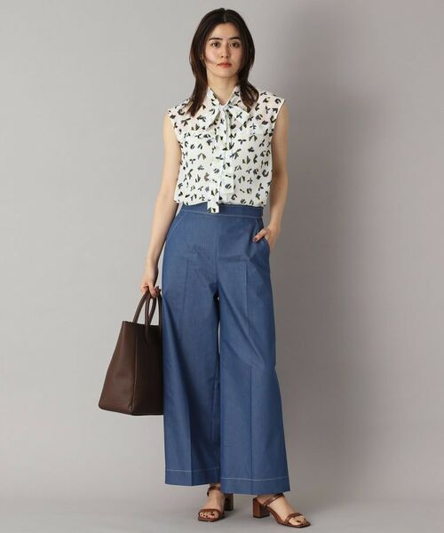 DRESSTERIOR / ドレステリア シャツ・ブラウス | 【洗える/きれいめ】シアーリーフプリントボウタイブラウス | 詳細11