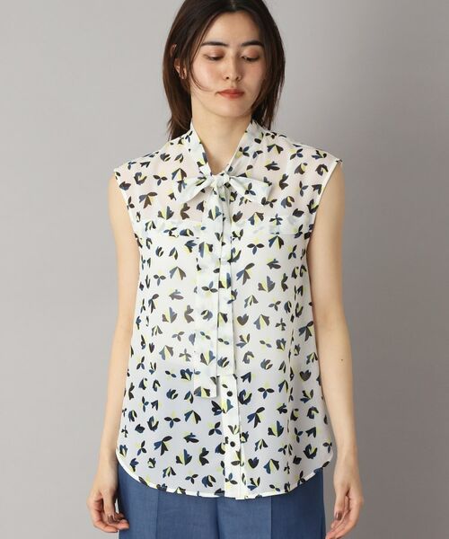 DRESSTERIOR / ドレステリア シャツ・ブラウス | 【洗える/きれいめ】シアーリーフプリントボウタイブラウス | 詳細14