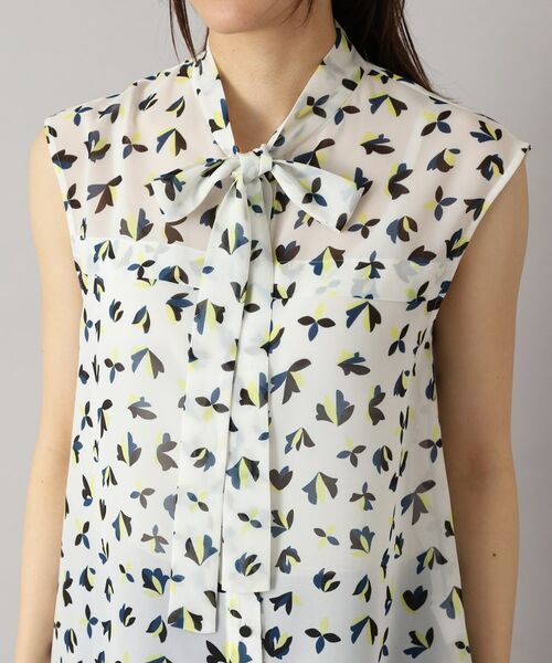 DRESSTERIOR / ドレステリア シャツ・ブラウス | 【洗える/きれいめ】シアーリーフプリントボウタイブラウス | 詳細17