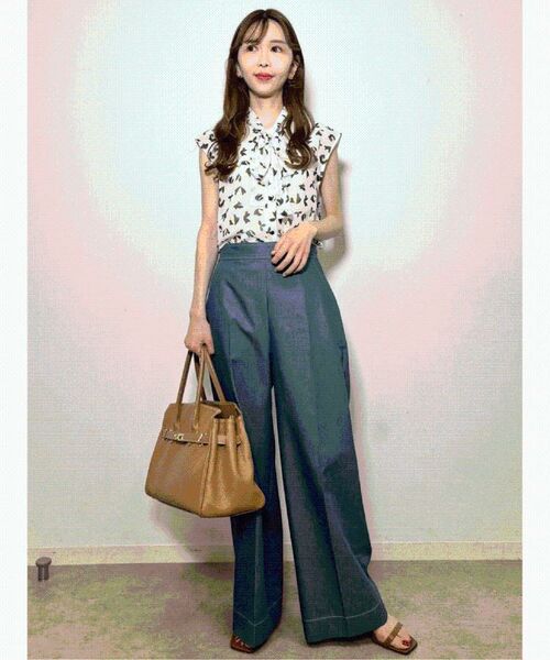 DRESSTERIOR / ドレステリア シャツ・ブラウス | 【洗える/きれいめ】シアーリーフプリントボウタイブラウス | 詳細21