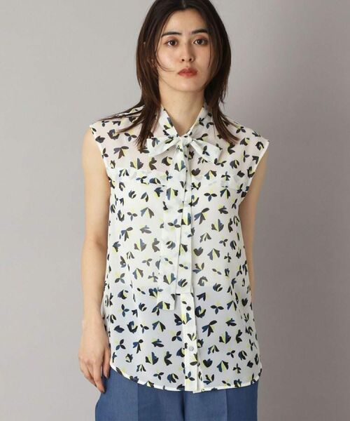 DRESSTERIOR / ドレステリア シャツ・ブラウス | 【洗える/きれいめ】シアーリーフプリントボウタイブラウス | 詳細22