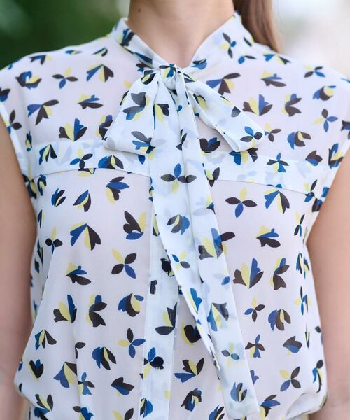 DRESSTERIOR / ドレステリア シャツ・ブラウス | 【洗える/きれいめ】シアーリーフプリントボウタイブラウス | 詳細8