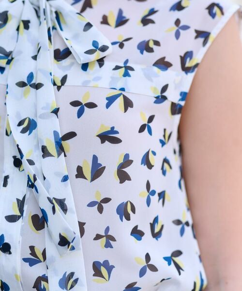 DRESSTERIOR / ドレステリア シャツ・ブラウス | 【洗える/きれいめ】シアーリーフプリントボウタイブラウス | 詳細9