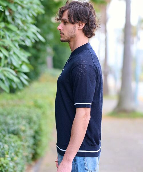 DRESSTERIOR / ドレステリア ポロシャツ | レースジャカード ニットポロ | 詳細7