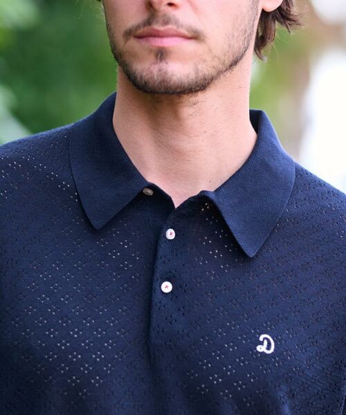 DRESSTERIOR / ドレステリア ポロシャツ | レースジャカード ニットポロ | 詳細8