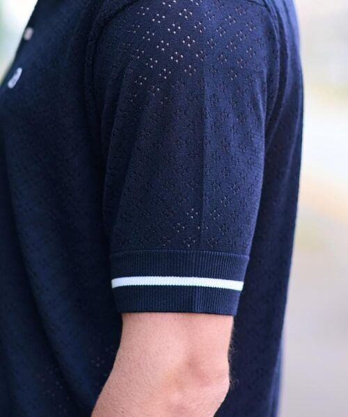 DRESSTERIOR / ドレステリア ポロシャツ | レースジャカード ニットポロ | 詳細9